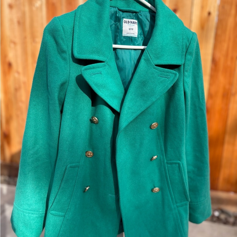 Old Navy Women's Green Peacoat
